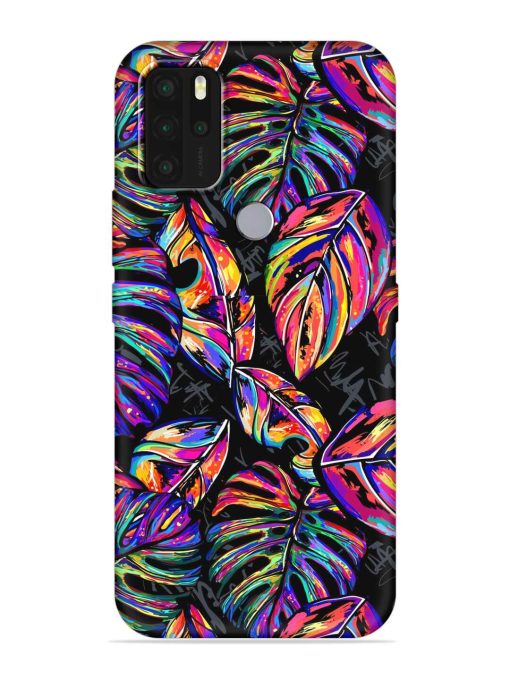 Tropical Seamless Vector Embossed Soft Silicone Case for Micromax In Note 1 Zapvi