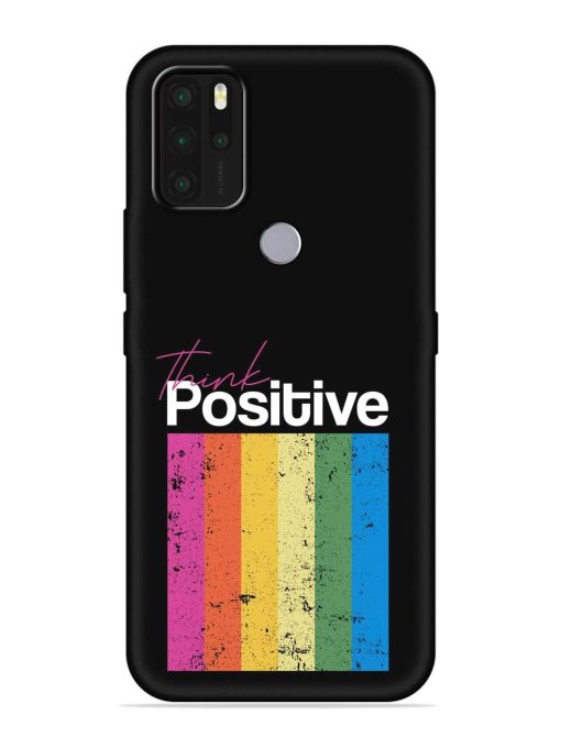 Think Positive Typography Embossed Soft Silicone Case for Micromax In Note 1