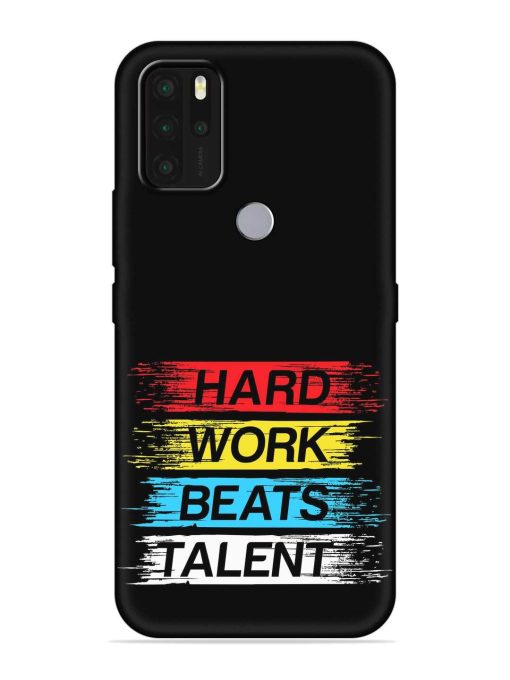 Hard Work Beats Embossed Soft Silicone Case for Micromax In Note 1