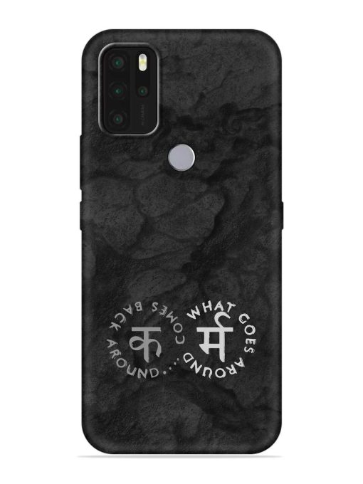 Karma Hindi Word Embossed Soft Silicone Case for Micromax In Note 1