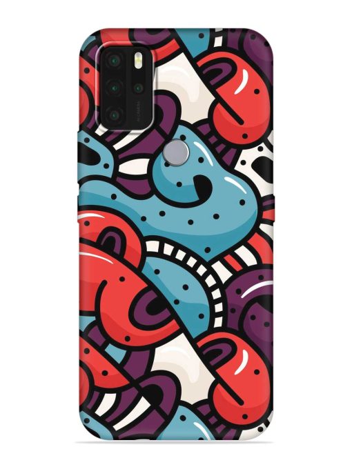 Seamless Backdrop Colorful Embossed Soft Silicone Case for Micromax In Note 1