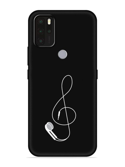 Music Earphone Vector Embossed Soft Silicone Case for Micromax In Note 1 Zapvi