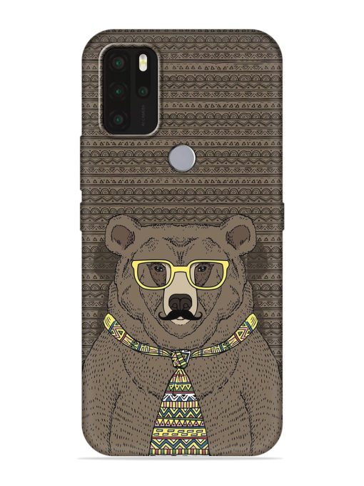 Grizzly Bear Embossed Soft Silicone Case for Micromax In Note 1 Zapvi