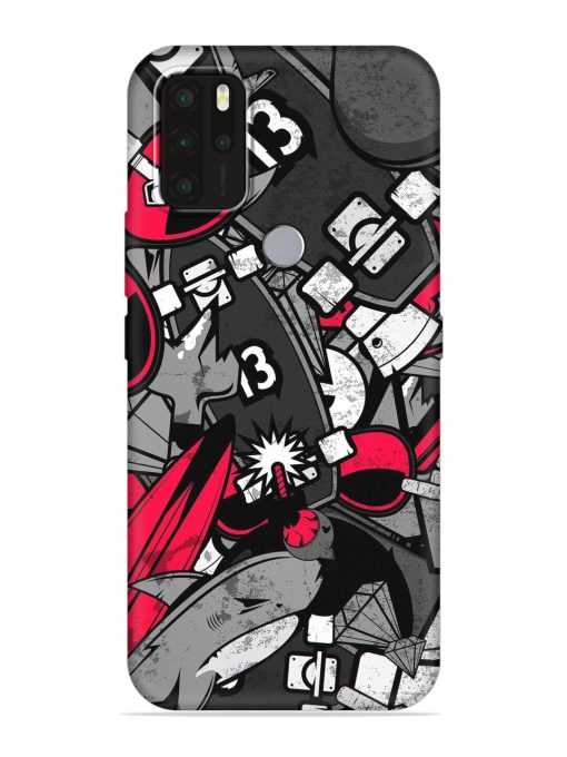 Fictional Doodle Embossed Soft Silicone Case for Micromax In Note 1