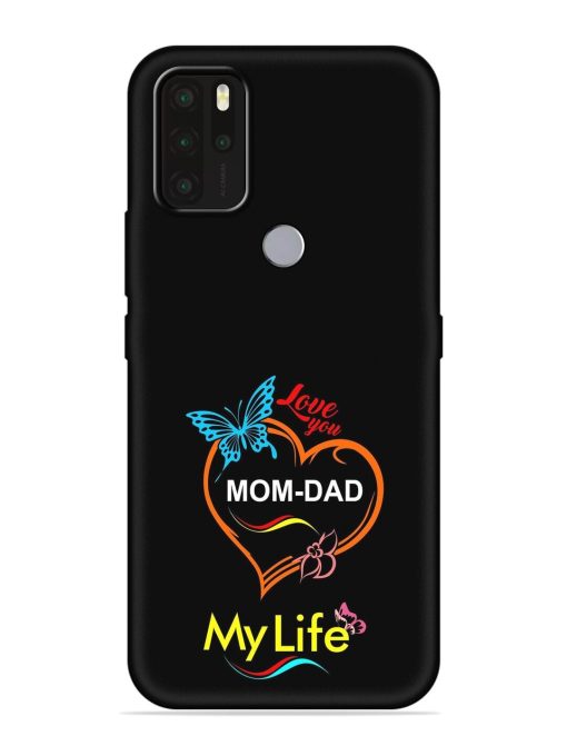 Love You Mom Dad Embossed Soft Silicone Case for Micromax In Note 1