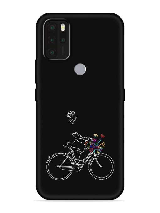 Minimalist Cycle Art Embossed Soft Silicone Case for Micromax In Note 1 Zapvi