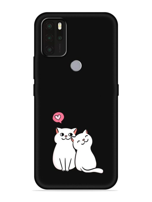 Cute Loving Cats Embossed Soft Silicone Case for Micromax In Note 1 Zapvi