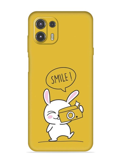 Hey Smile Please Embossed Soft Silicone Case for Motorola Edge 20 Fusion Zapvi