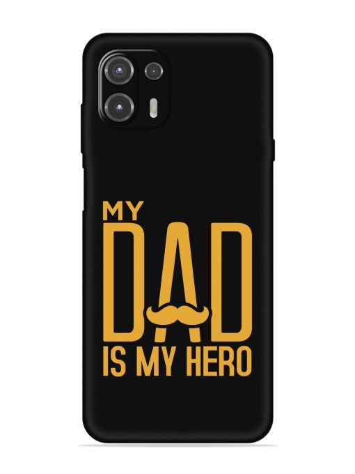 My Dad Is My Hero Embossed Soft Silicone Case for Motorola Edge 20 Fusion Zapvi