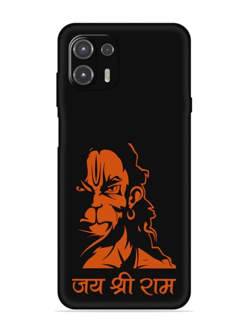 Angry Hanuman Embossed Soft Silicone Case for Motorola Edge 20 Fusion Zapvi