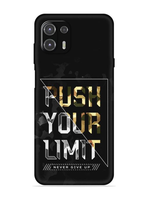 Push Your Limits Embossed Soft Silicone Case for Motorola Edge 20 Fusion Zapvi