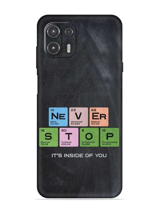 Never Stop It'S Inside Of You Embossed Soft Silicone Case for Motorola Edge 20 Fusion Zapvi