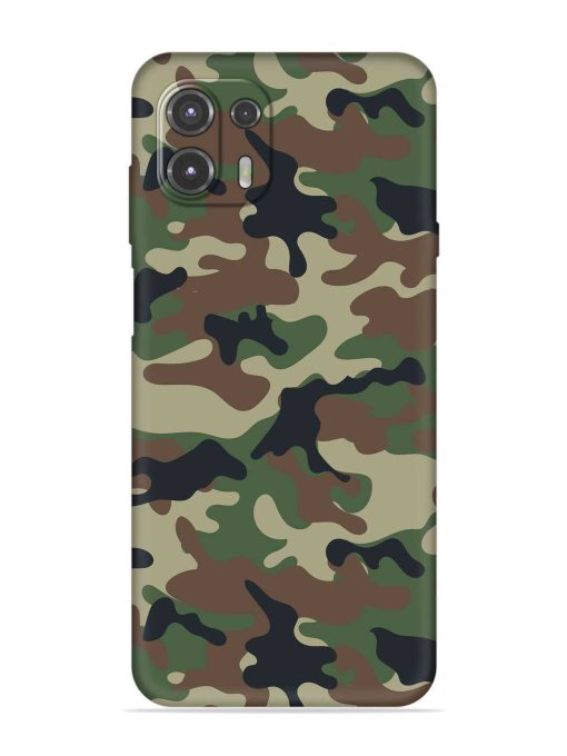 Army Military Camouflage Dark Green Embossed Soft Silicone Case for Motorola Edge 20 Fusion Zapvi