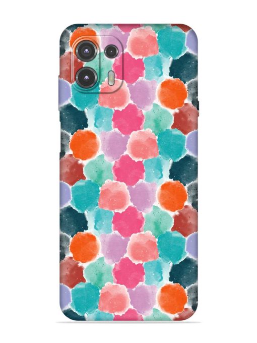 Colorful Seamless Pattern Embossed Soft Silicone Case for Motorola Edge 20 Fusion Zapvi