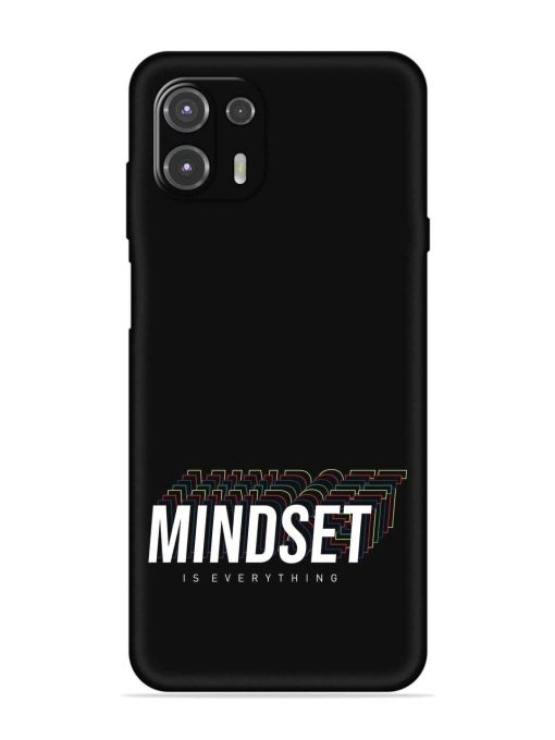 Mindset Everything Slogan Embossed Soft Silicone Case for Motorola Edge 20 Fusion Zapvi