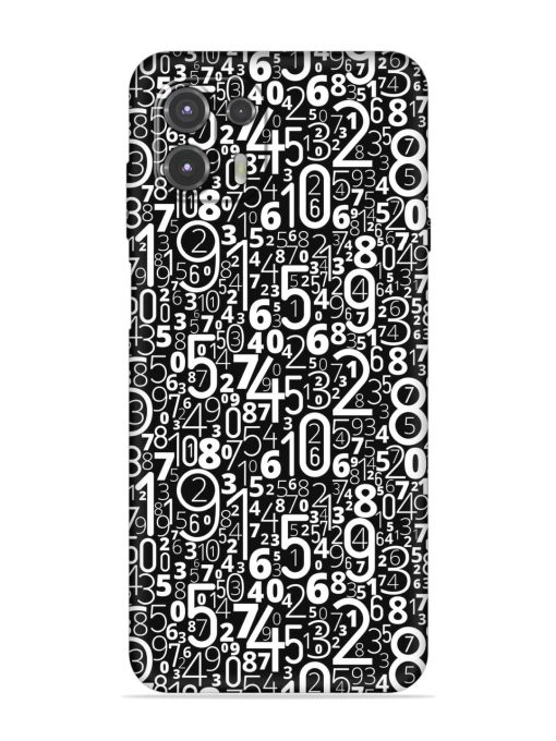 Many Numbers Different Embossed Soft Silicone Case for Motorola Edge 20 Fusion Zapvi