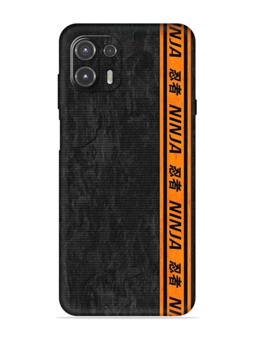 Ninja Srtips Embossed Soft Silicone Case for Motorola Edge 20 Fusion