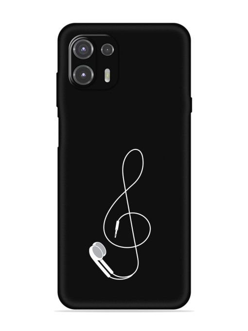 Music Earphone Vector Embossed Soft Silicone Case for Motorola Edge 20 Fusion Zapvi