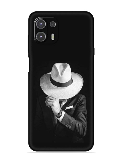 Men Under Hat Embossed Soft Silicone Case for Motorola Edge 20 Fusion Zapvi