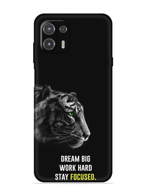 Dream Big Work Hard Embossed Soft Silicone Case for Motorola Edge 20 Fusion Zapvi