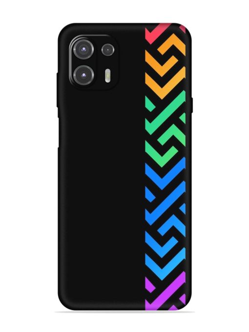 Colorshape Stripes Embossed Soft Silicone Case for Motorola Edge 20 Fusion Zapvi