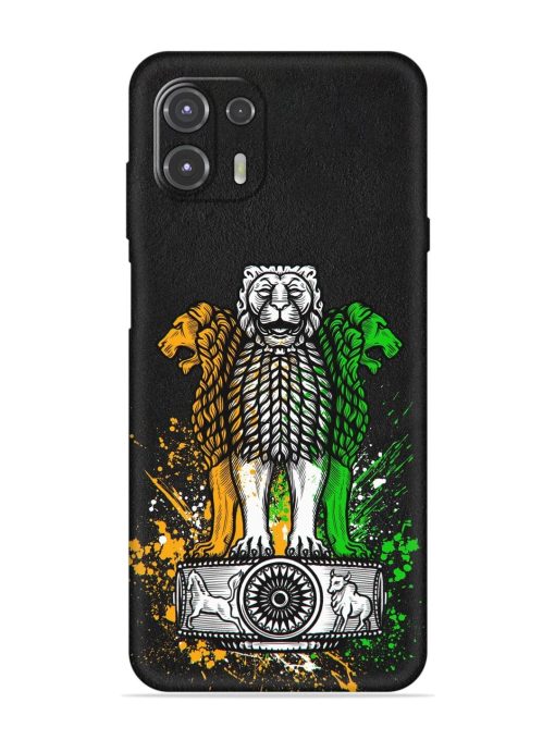 Pillars Of Ashoka Embossed Soft Silicone Case for Motorola Edge 20 Fusion Zapvi