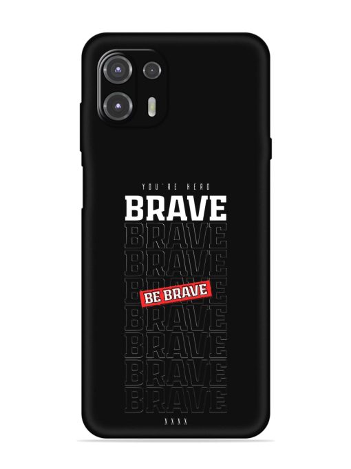 Be Brave Embossed Soft Silicone Case for Motorola Edge 20 Fusion Zapvi