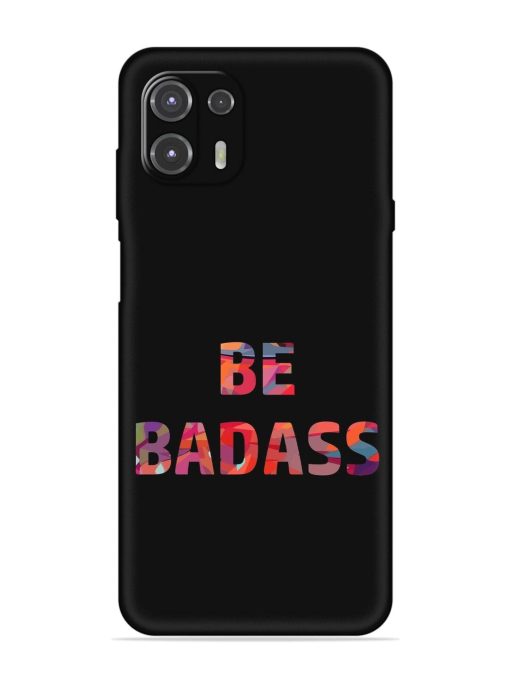 Be Badass Embossed Soft Silicone Case for Motorola Edge 20 Fusion Zapvi