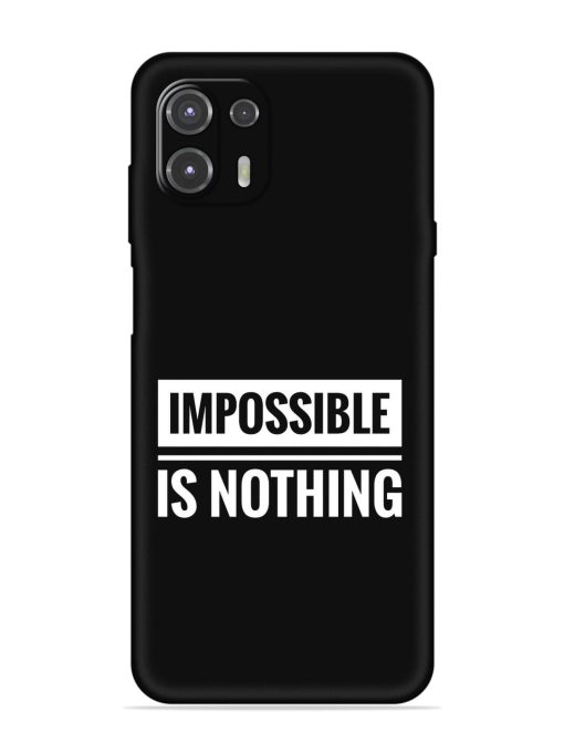 Impossible Is Nothing Embossed Soft Silicone Case for Motorola Edge 20 Fusion Zapvi