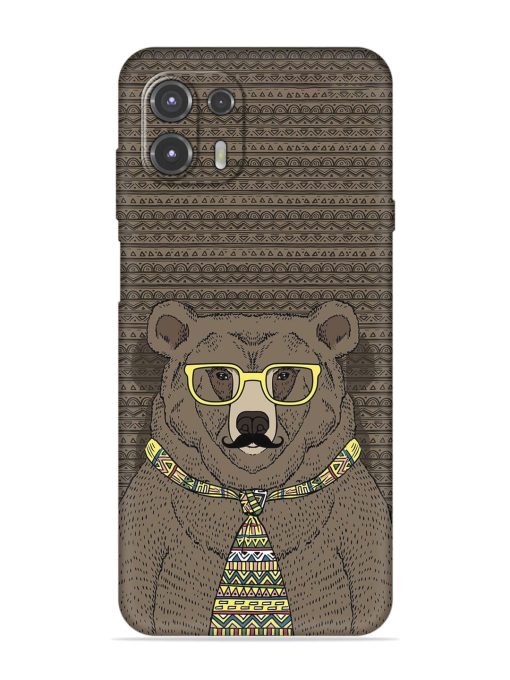 Grizzly Bear Embossed Soft Silicone Case for Motorola Edge 20 Fusion Zapvi