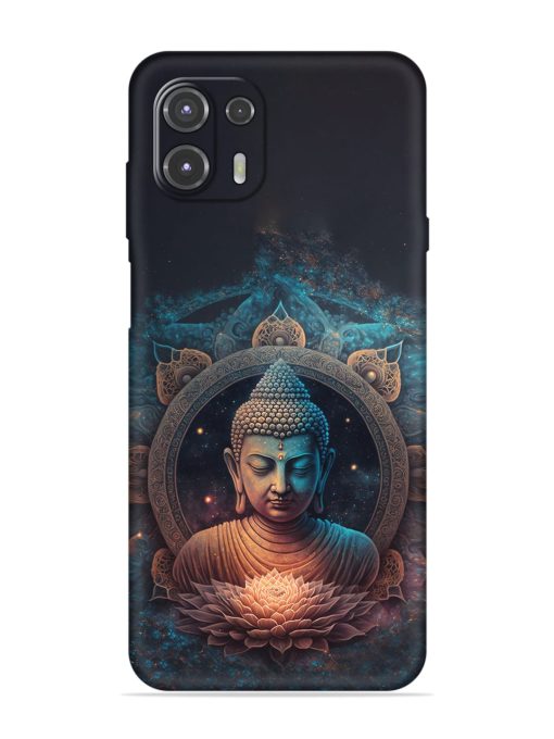 Gautam Buddha Embossed Soft Silicone Case for Motorola Edge 20 Fusion