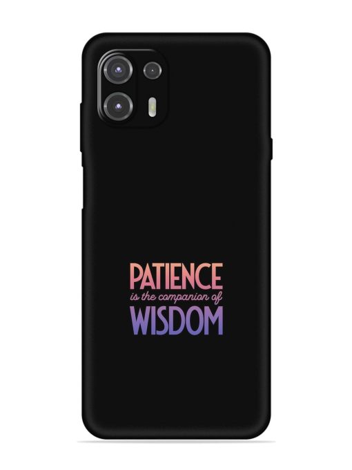 Patience Is The Embossed Soft Silicone Case for Motorola Edge 20 Fusion Zapvi