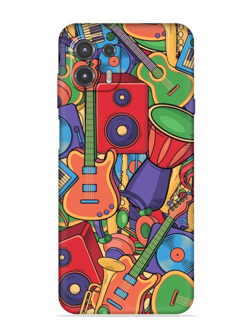 Colorful Music Art Embossed Soft Silicone Case for Motorola Edge 20 Fusion Zapvi