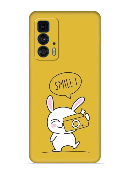 Hey Smile Please Embossed Soft Silicone Case for Motorola Edge 20 Pro