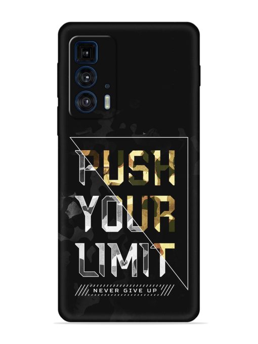 Push Your Limits Embossed Soft Silicone Case for Motorola Edge 20 Pro Zapvi