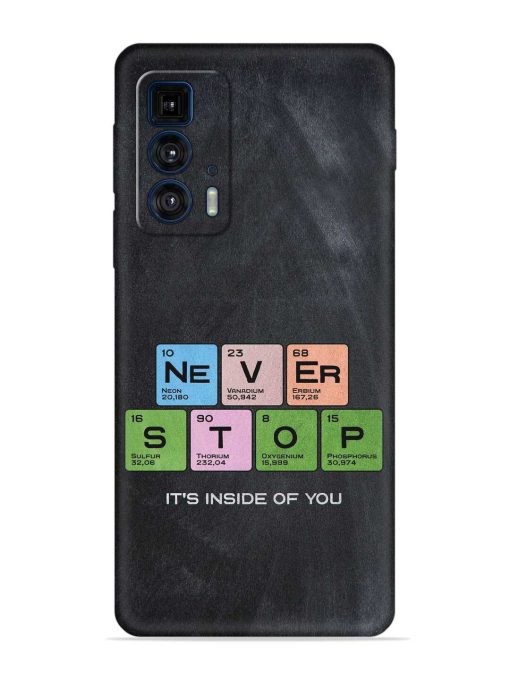 Never Stop It'S Inside Of You Embossed Soft Silicone Case for Motorola Edge 20 Pro Zapvi