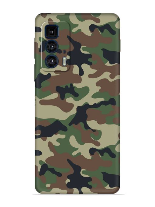 Army Military Camouflage Dark Green Embossed Soft Silicone Case for Motorola Edge 20 Pro Zapvi