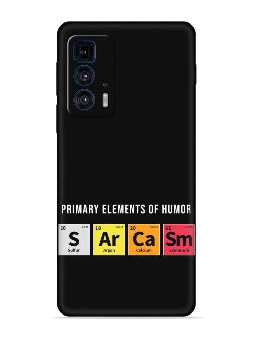 Primary Elements Humor Embossed Soft Silicone Case for Motorola Edge 20 Pro Zapvi