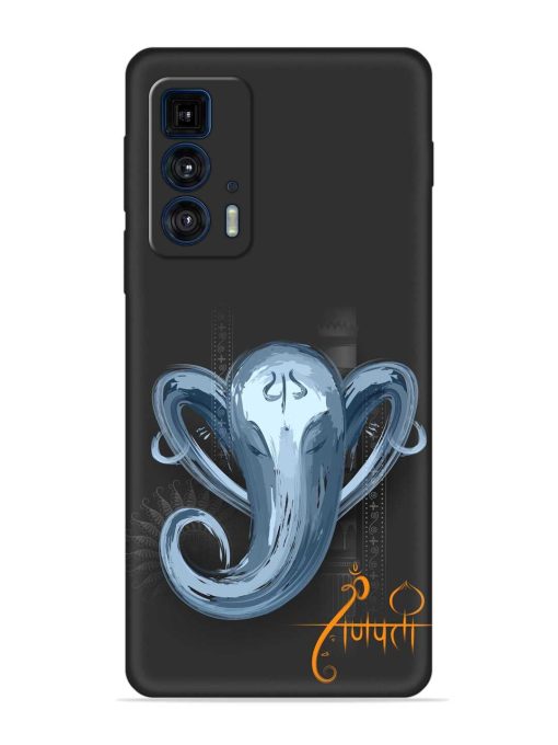 Illustration Lord Ganpati Embossed Soft Silicone Case for Motorola Edge 20 Pro Zapvi