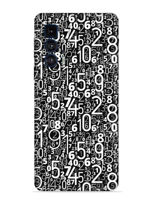 Many Numbers Different Embossed Soft Silicone Case for Motorola Edge 20 Pro Zapvi