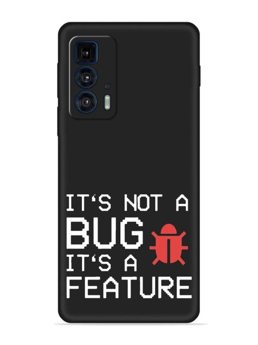 Not Bug Feature Embossed Soft Silicone Case for Motorola Edge 20 Pro Zapvi