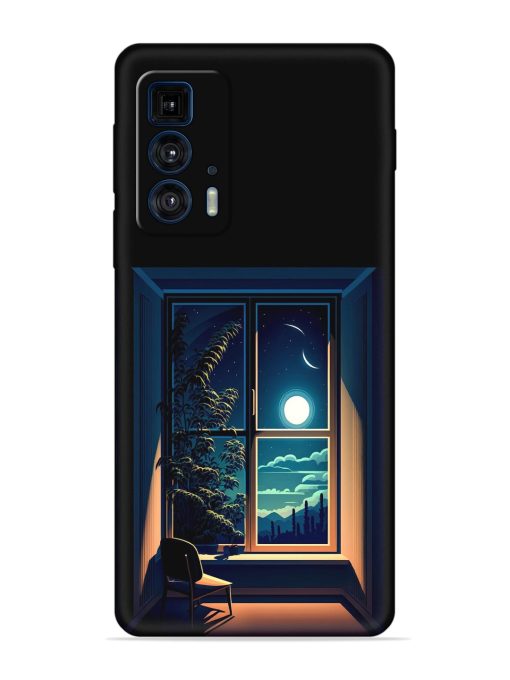 Night View At Window Embossed Soft Silicone Case for Motorola Edge 20 Pro