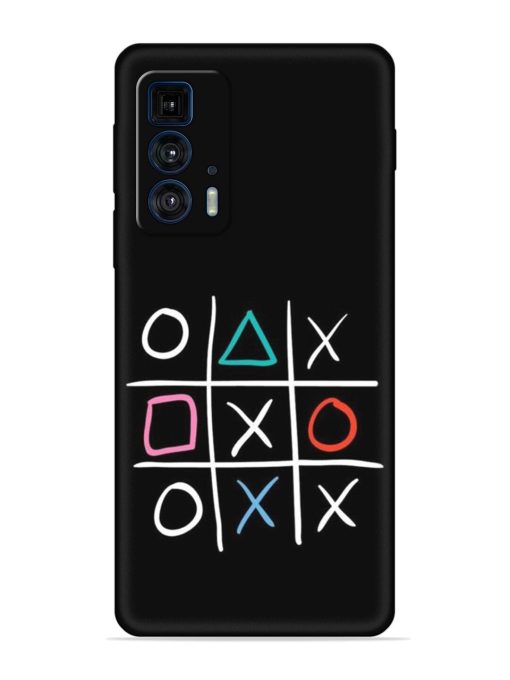 Super Neon Tic-Tac-Toe Embossed Soft Silicone Case for Motorola Edge 20 Pro Zapvi