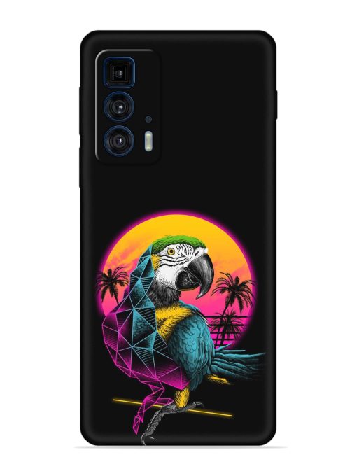 Rad Parrot Embossed Soft Silicone Case for Motorola Edge 20 Pro Zapvi