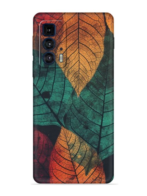 Leaves Artwork Embossed Soft Silicone Case for Motorola Edge 20 Pro Zapvi