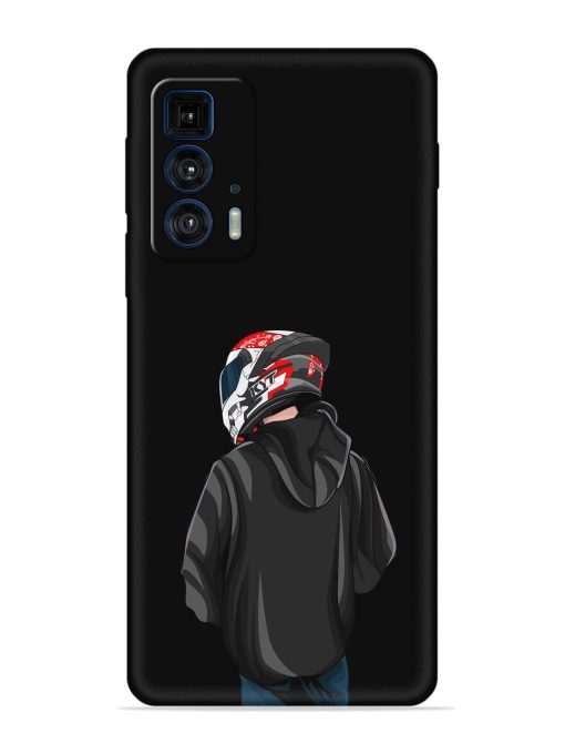 Motorcycle Rider Embossed Soft Silicone Case for Motorola Edge 20 Pro Zapvi