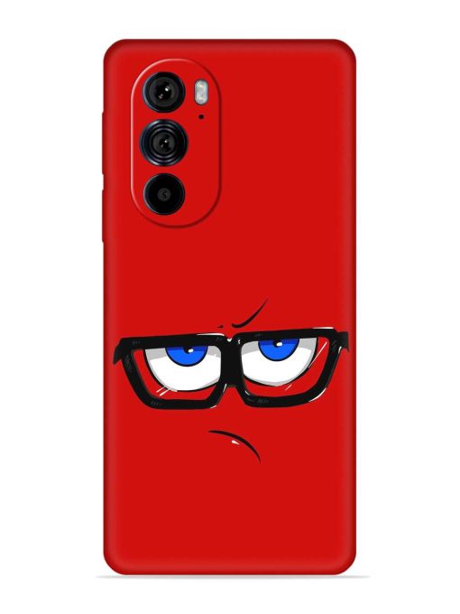 Rad Angry Face Embossed Soft Silicone Case for Motorola Edge 30 Pro