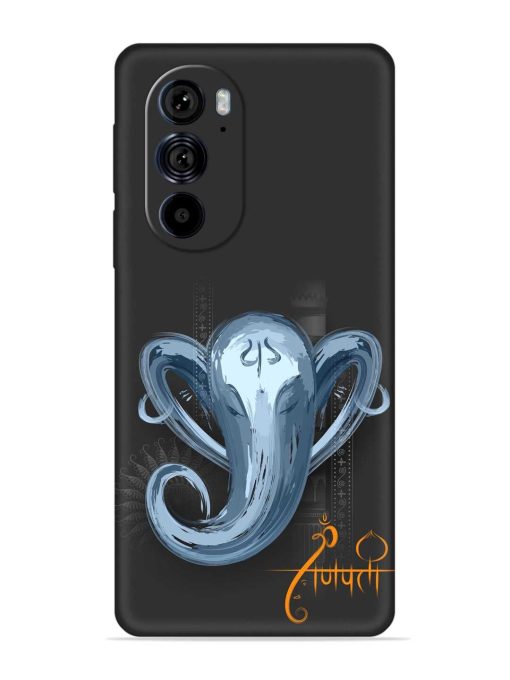 Illustration Lord Ganpati Embossed Soft Silicone Case for Motorola Edge 30 Pro Zapvi