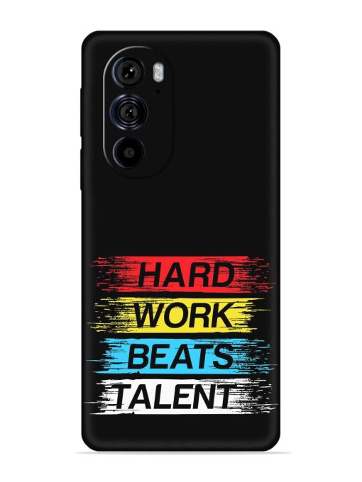 Hard Work Beats Embossed Soft Silicone Case for Motorola Edge 30 Pro Zapvi