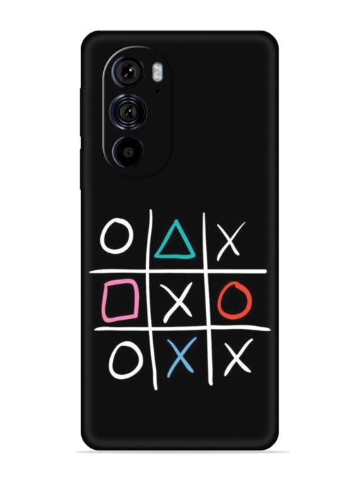 Super Neon Tic-Tac-Toe Embossed Soft Silicone Case for Motorola Edge 30 Pro Zapvi